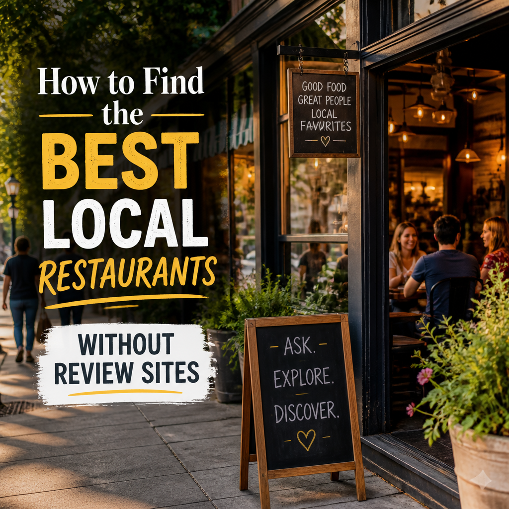 Illustration of How to Find the Best Local Restaurants Without Review Sites