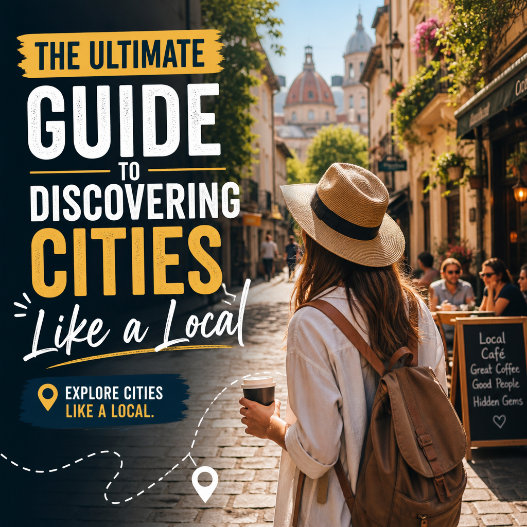 Explore cities like a local illustration for The Ultimate Guide to Discovering Cities Like a Local